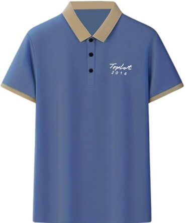 TOPLOT メンズ レギュラーフィット ポロシャツ || メンズTシャツ (5243)