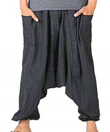 ホワイトホエール メンズ ルーズフィット ハーレムパンツ